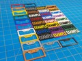 1:10 Scale Custom License Plate -2 Pack of Matching Plates - Multiple Color Options 3D Printed Miniature Accessory
