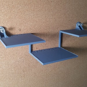 Dropped Center XL Cubicle Wall Shelf 20 X 6 Cm Tacplat Cubicle Accessories  