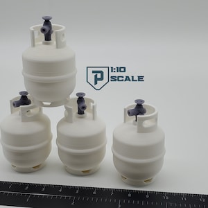 1:10 Scale Propane Tank 3D Printed Miniature RC Model Garage Diorama Prop Accessory