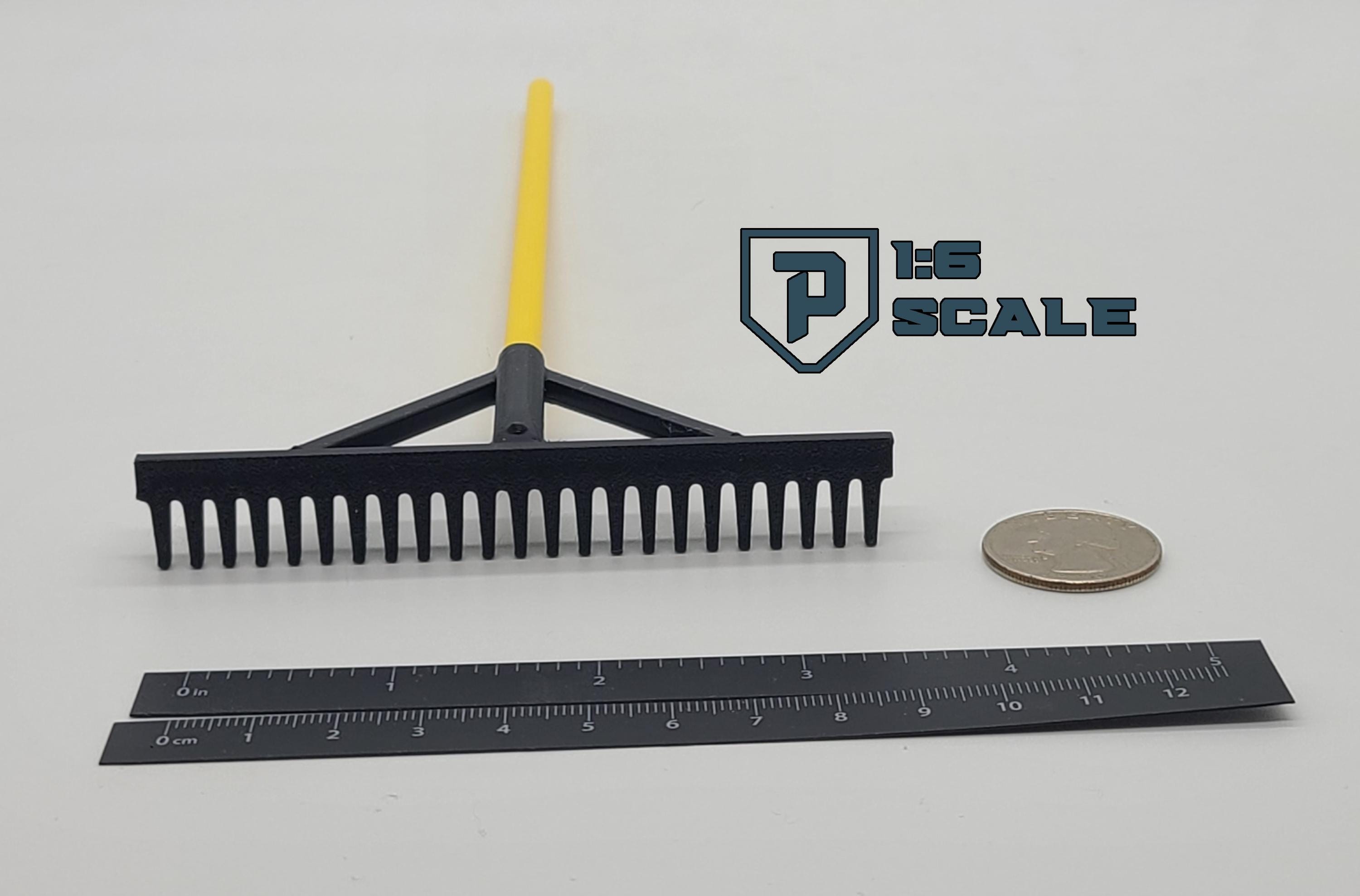 Dnd Mini Rake 1:6 Scale Landscape Rake 3D Printed Miniature Prop Action Figure Doll ...