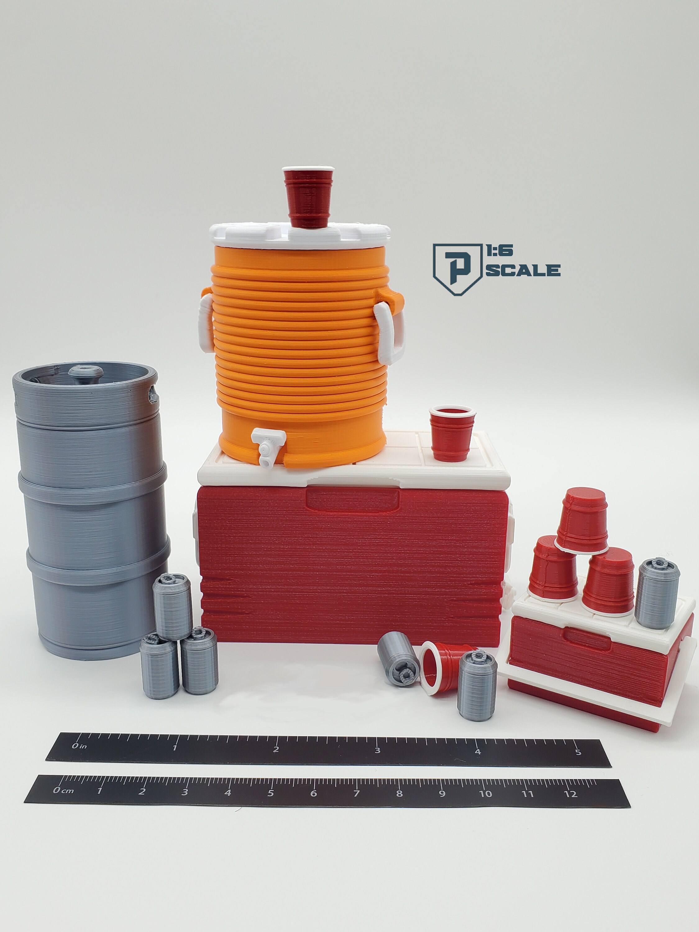 1:6 Scale Party Pack 3D Printed Miniature Prop Pack Action - Etsy