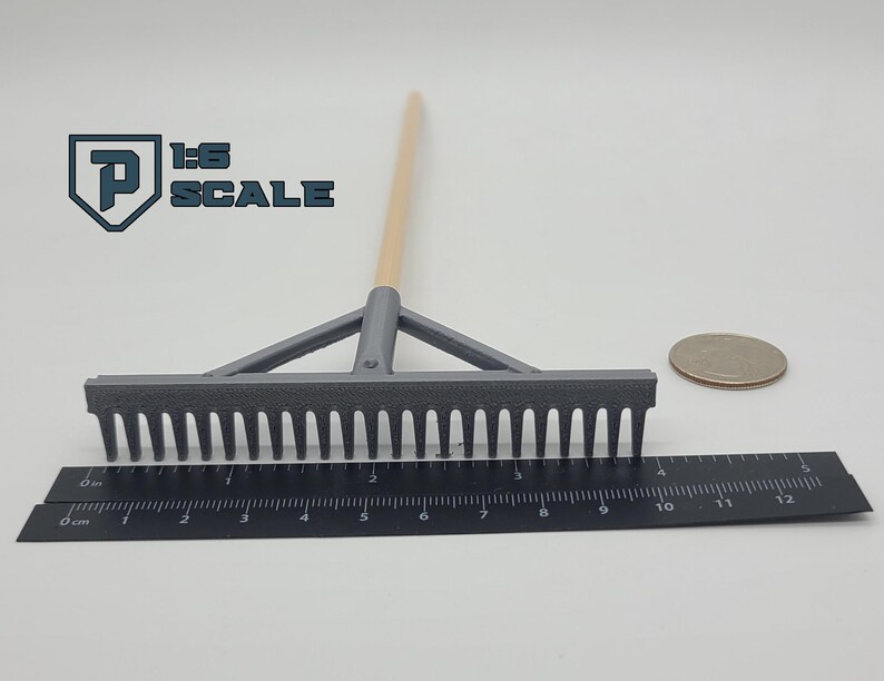 Dnd Mini Rake 1:6 Scale Landscape Rake 3D Printed Miniature Prop Action Figure Doll ...