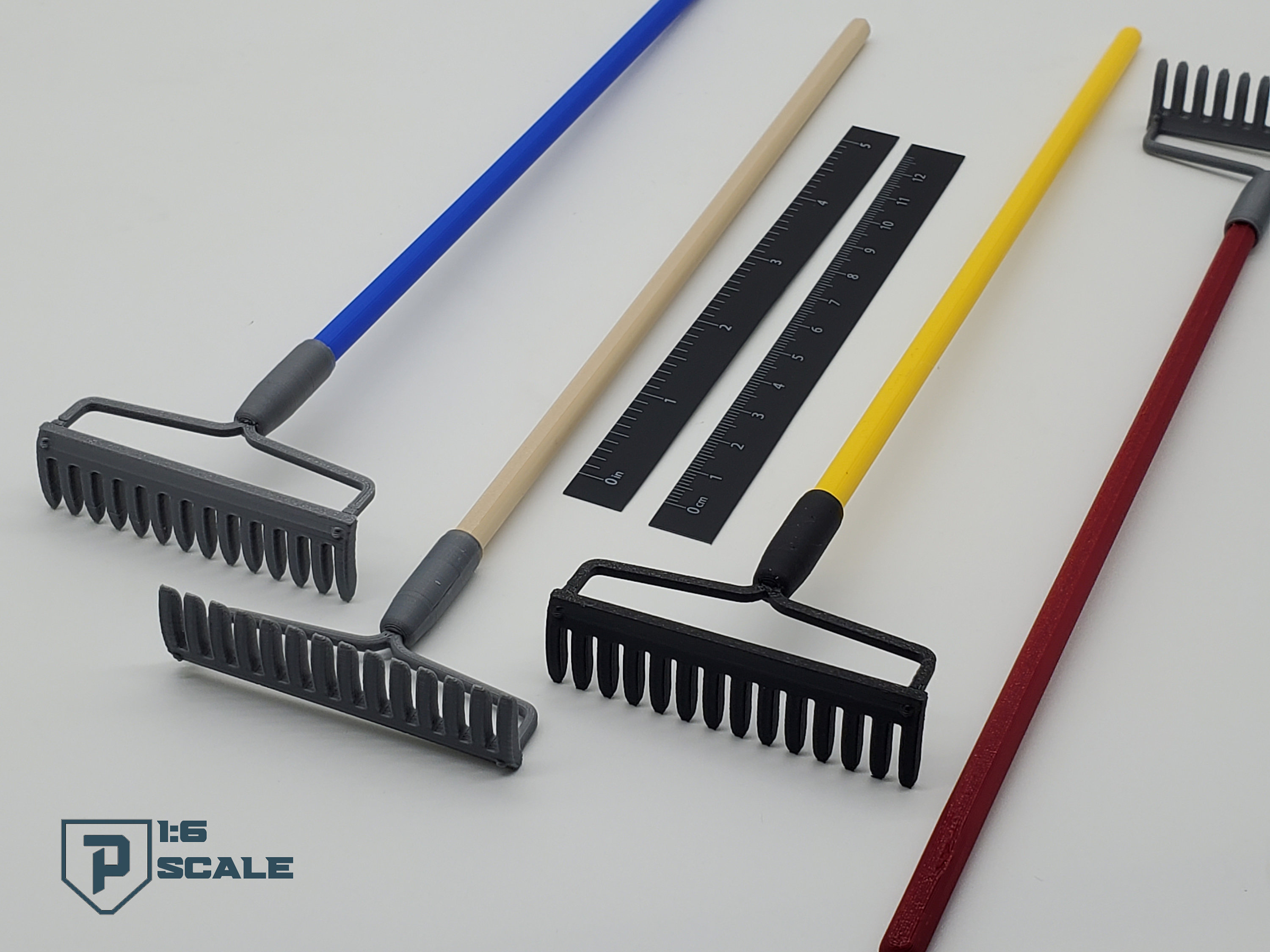 Gift Model Rakes 1:6 Scale Garden Rake 3D Printed Miniature Prop Action Figure Doll ...