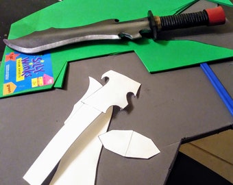 Red Hood Cosplay prop knife jpeg patterns