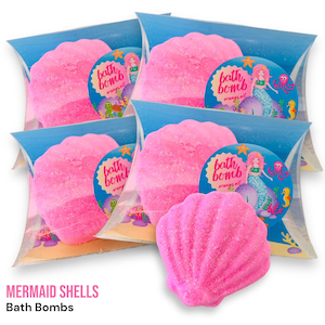 Bomba de baño de concha de sirena, regalos de fiesta