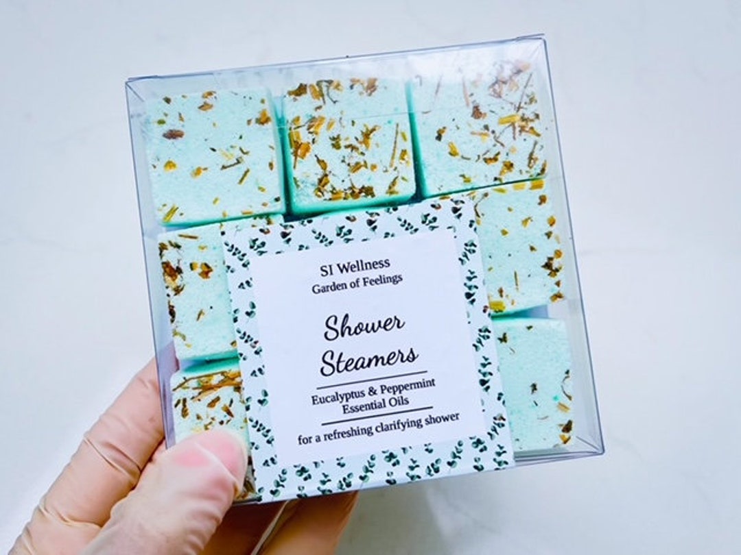 9 Breathe Easy Shower Steamers, Shower Cubes, Aromatherapy, Eucalyptus, Peppermint, Menthol