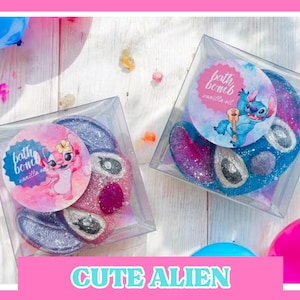 Cute Blue Alien Bath Bomb, Party Favours
