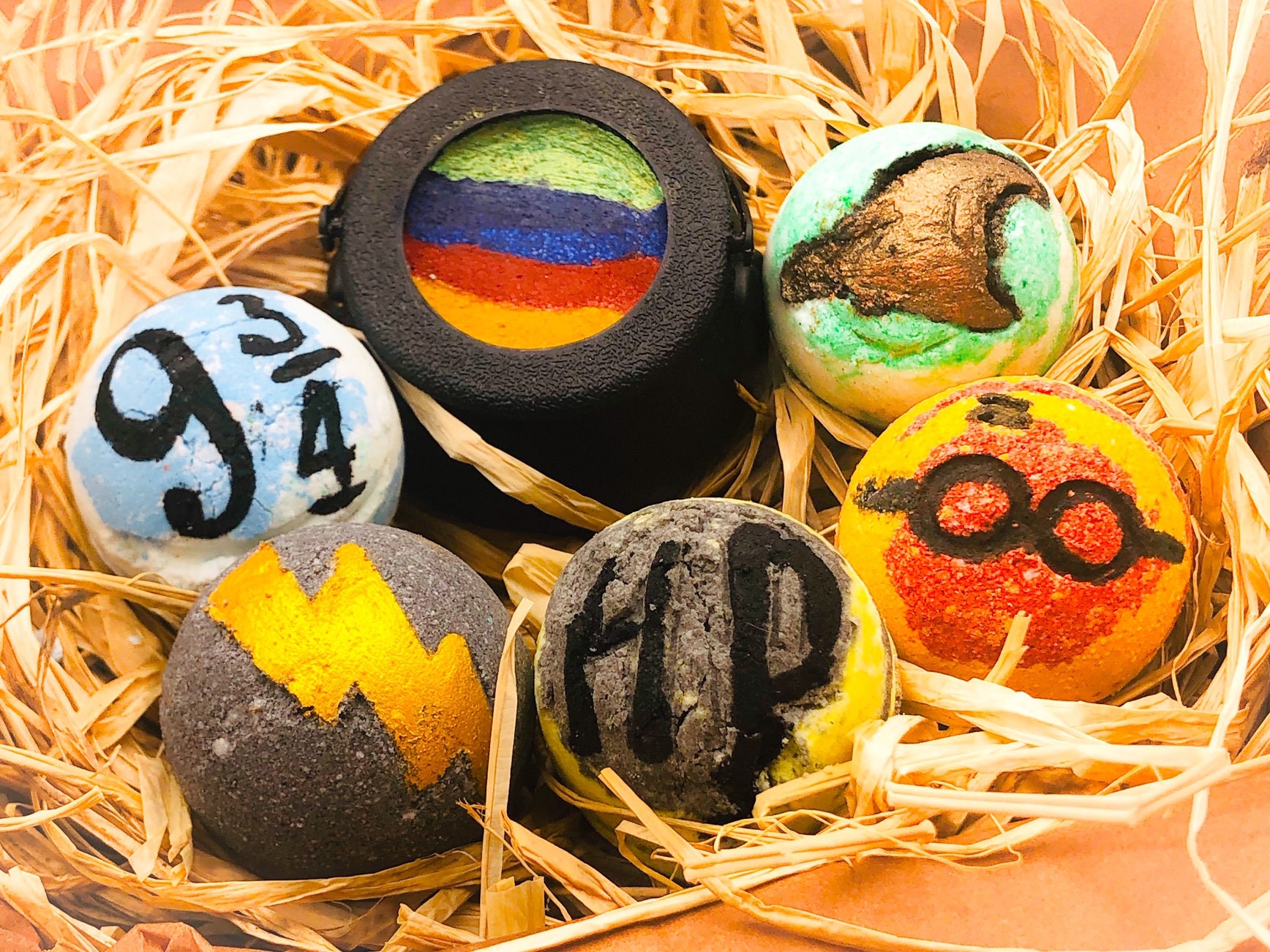 Harry Potter Bath Bombs Hogwarts House Gift Set Harry Potter | Etsy