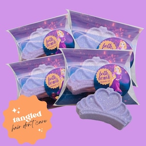 Rapunzel Crown Mini Bath Bomb, Party Favours