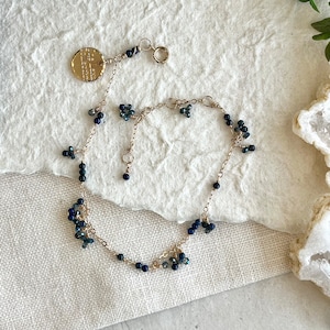 Delicate Beaded Gemstone Gold Bracelet/Minimalist Style Delicate Gold Jewery/Dainty Gold Chain Jewelry/Minimalist Jewelry Gifts for Her