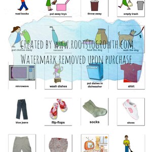 Daily Visual Schedule Cards [bundle PRINTABLE] Visual Aids for Behavior ...