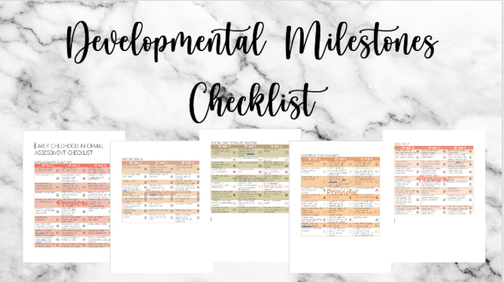 Developmental Milestones Checklist for MTSS, RTI, Special Education ...
