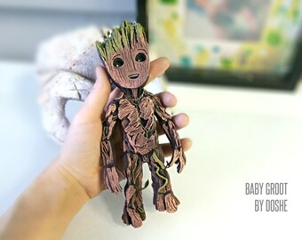 Baby Groot Figurine Etsy Baby Groot Figurine Etsy