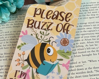 Buzz Off I’m Reading Bee and Book Doorknob Hanger | Gifts for Readers and Book Lovers