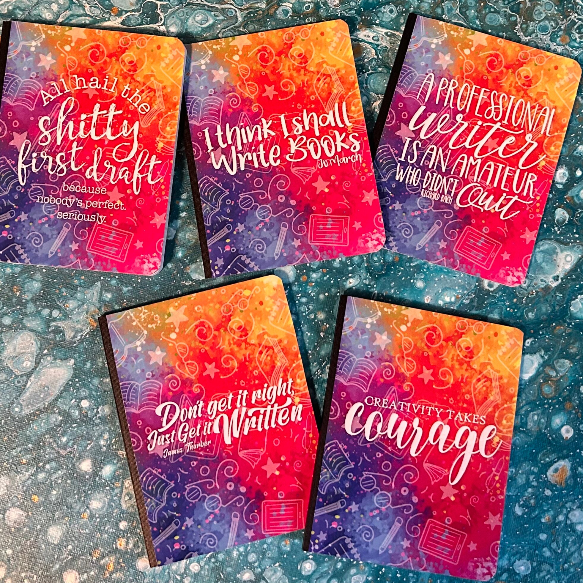 Rainbow Inspirational Quote Pocket Size Notebook With Lined Pages | for ...