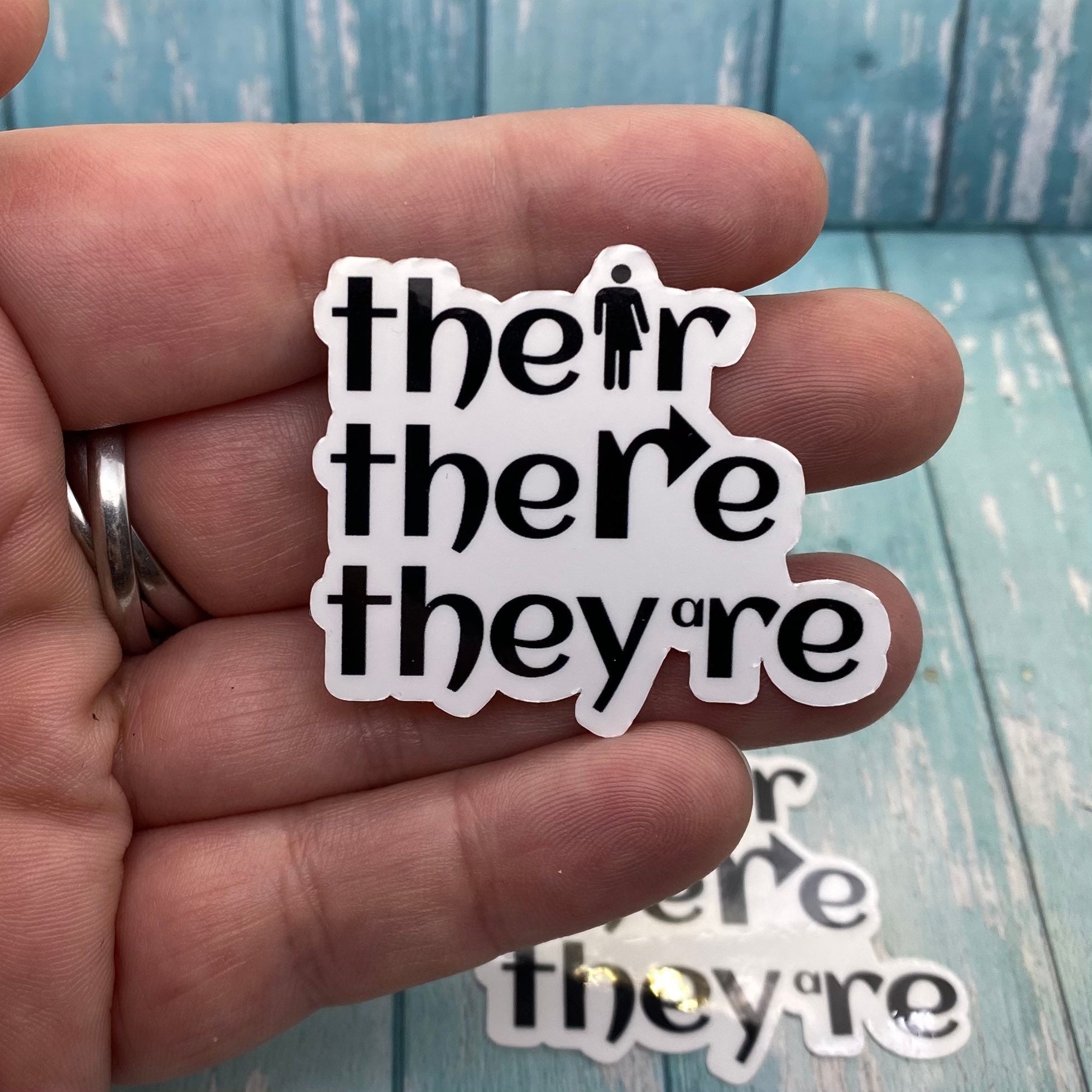 There Sticker Their There They’re Writer Quote Sticker - Etsy