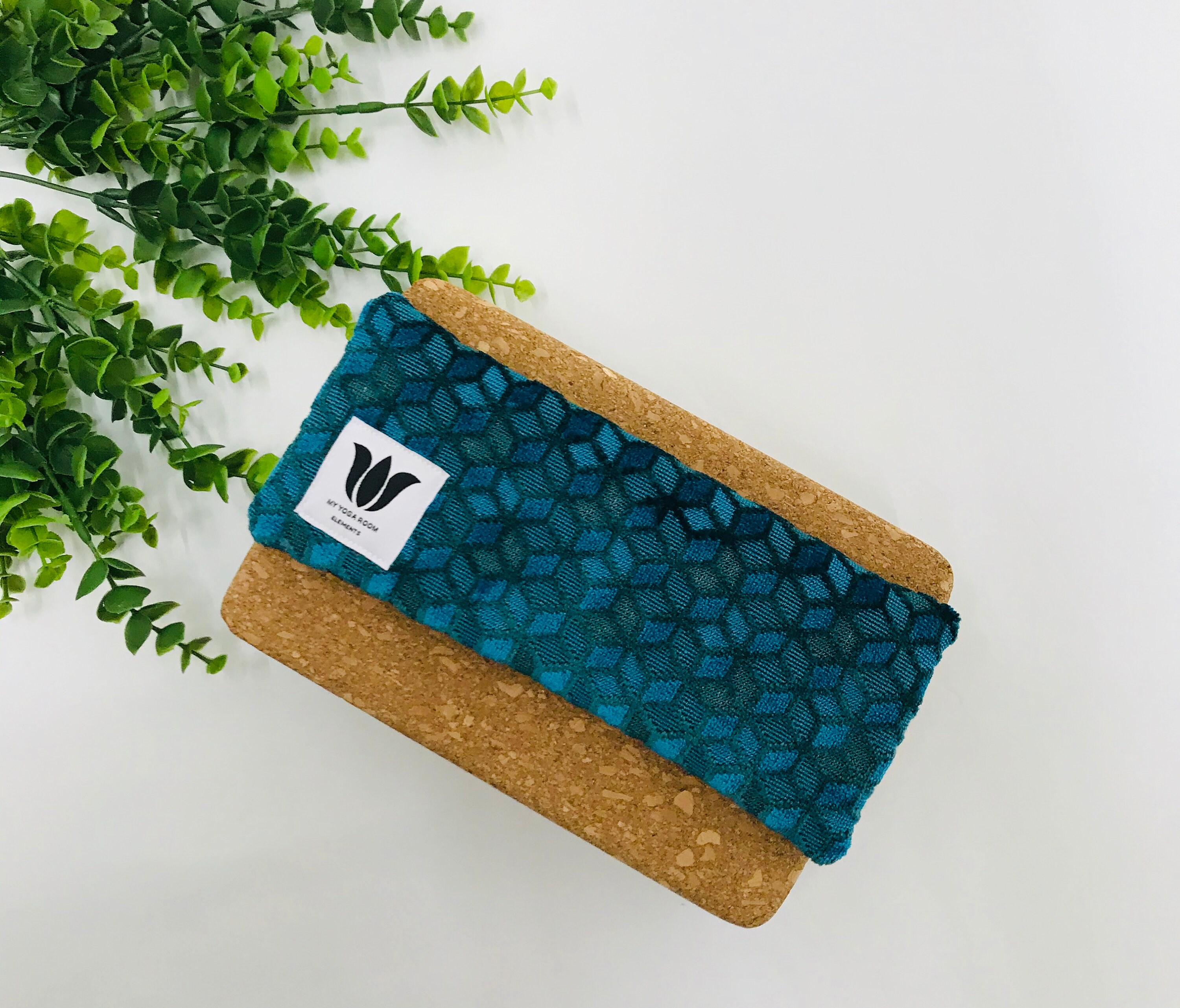 Plush Turquoise, Eye Pillow / Shade, Flax Seed, Organic Fill, Eye