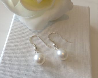 Sterling Silver Earrings With Freshwater Pearls