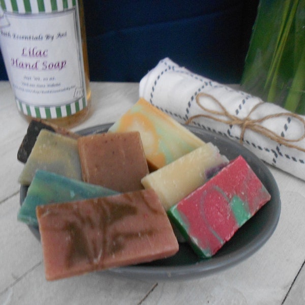 Soap Sampler, Soap Ends, Party Favors, Guest Soap, Travel Soap, Purse Soap, Soap Samples, Small Soap, Park Soap,