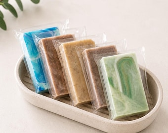 Mini Soap Bars | 20-Piece All Natural Handmade Soap Sampler | Travel Size