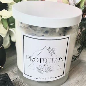 Protection Candle - Sage, Rosemary and Black Tourmaline