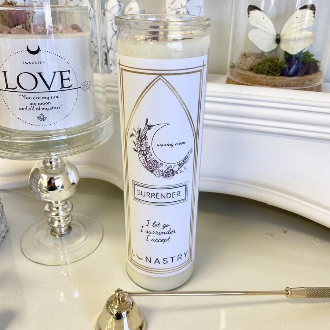 Surrender Soy Wax Prayer Candle Etsy
