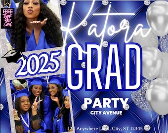 Invito personalizzato per la festa di laurea: Classe del 2025 (modello digitale)
