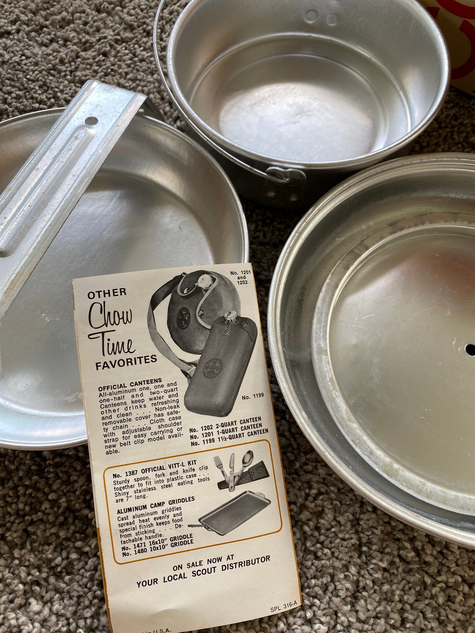 Vintage Official Boy Scout Cook Kit Nesting Mess Kit Etsy