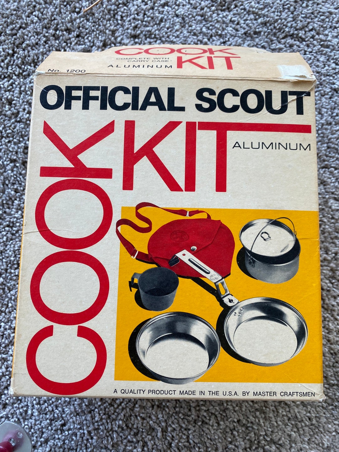 Vintage Official Boy Scout Cook Kit Nesting Mess Kit Vintage Camping