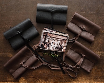 5-Pack Leather Print Wrap | Photo Album Case for 4x6 or 5x7 Prints