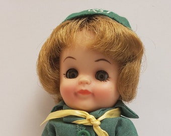 Vintage Doll Effanbee Doll Girl Scout Doll 1966 Date Green GS