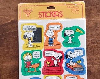 Peanuts Stickers 9 Sheets New in Unopened Package by Ambassador