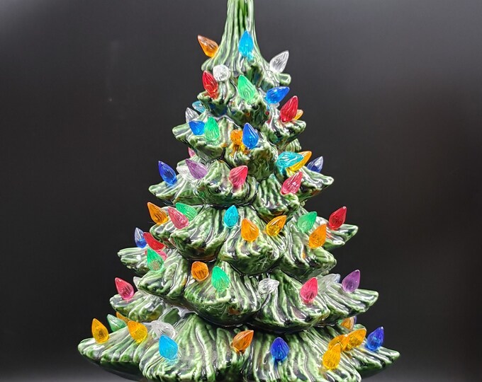 Vintage Ceramic Lighted Christmas Tree 10 for Traditional Classic