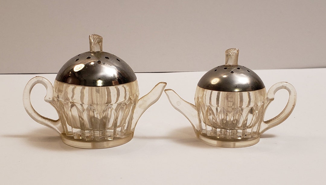 Vintage Lucite Plastic Salt and Pepper Shakers Gift for Tea Etsy