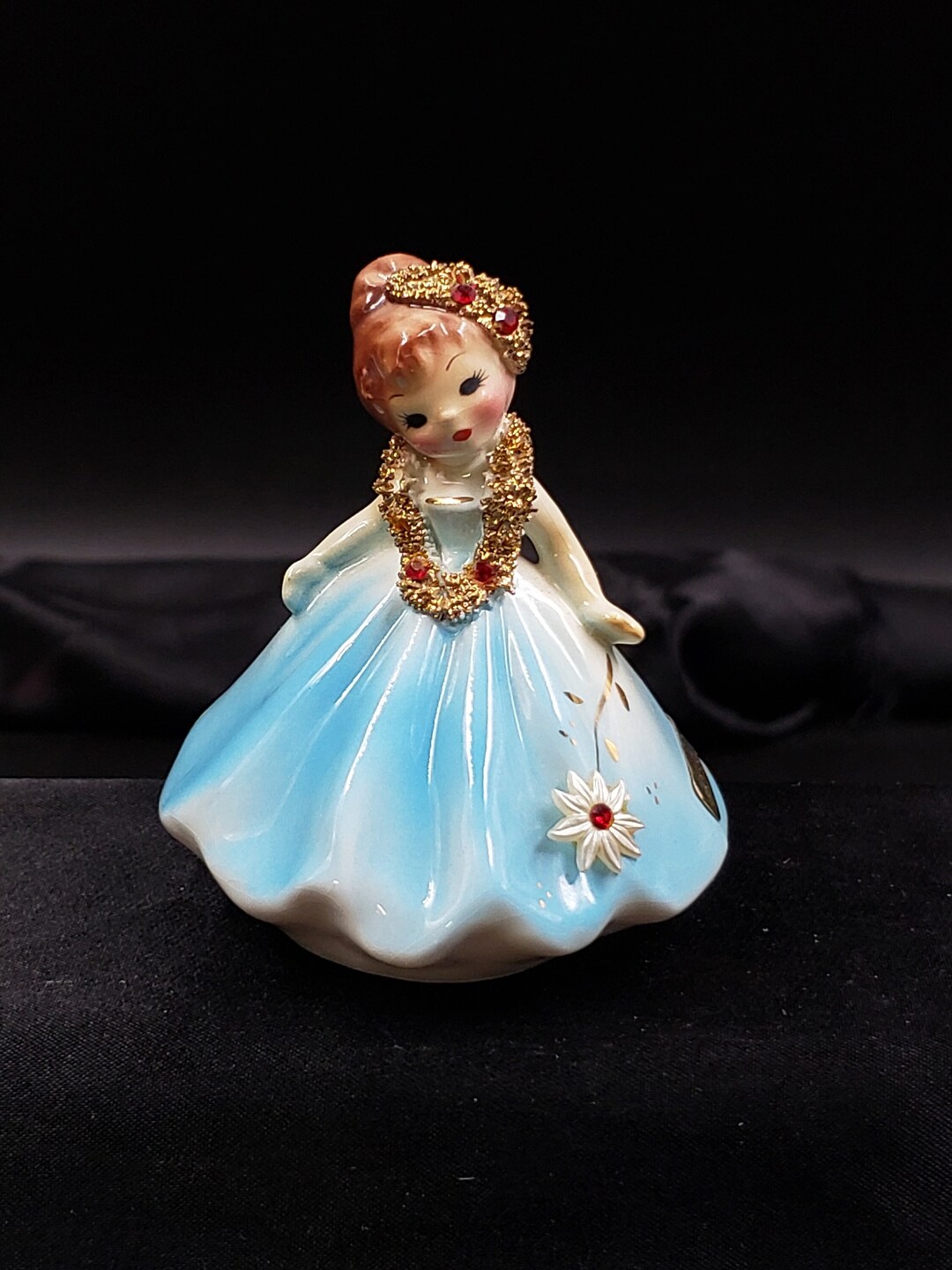 Josef Originals July Dolls of the Month Figurine With Birthstones