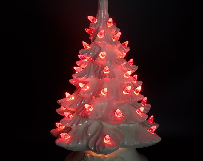 Vintage Ceramic Lighted Christmas Tree 10 for Traditional Classic