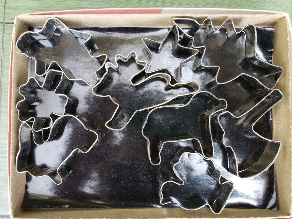 Vintage Old Fashioned Cookie Cutter Set for Cookie Cutter Etsy