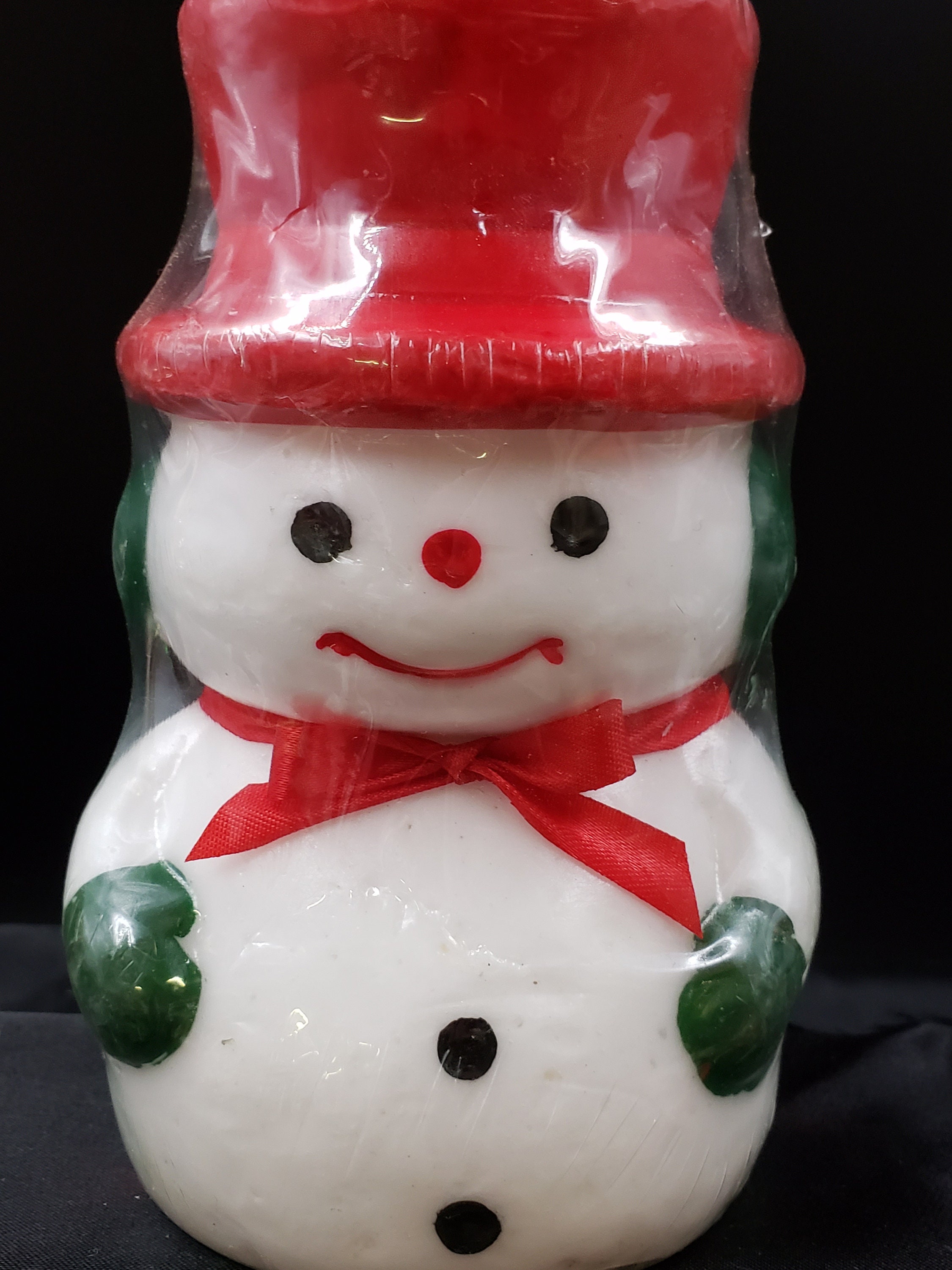 1970'sスノーマン ティーライトキャンドル ウィンタークリスマス