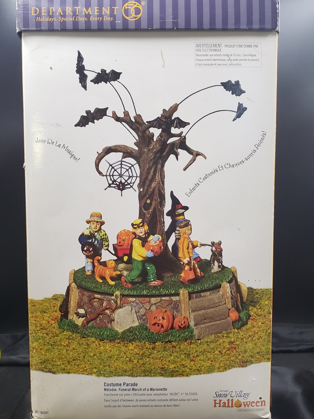 Department 56 Halloween Costume Parade Rotating Music Box for Lighted ...