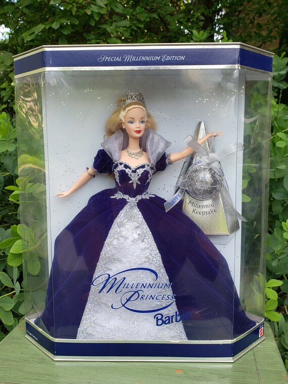 Millennium Princess Barbie Happy New Year Collectible Barbie Mattel Inc. New in Unopened Box With Doll Stand Etsy