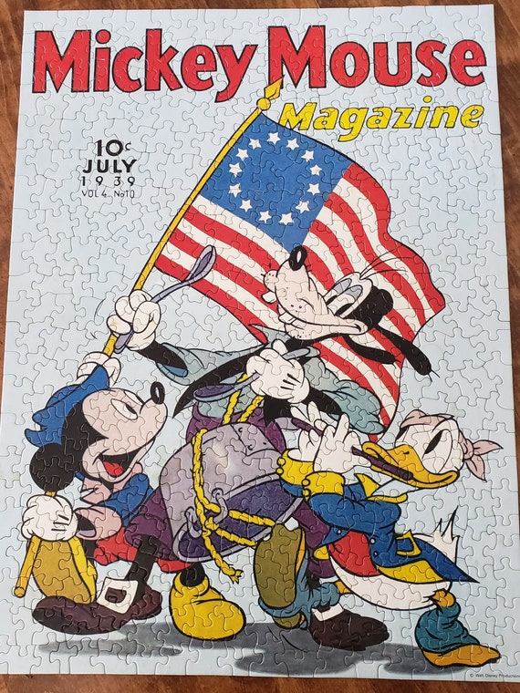 Mickey Mouse Spirit of '76 Jigsaw Puzzle Over 480 Pieces Complete