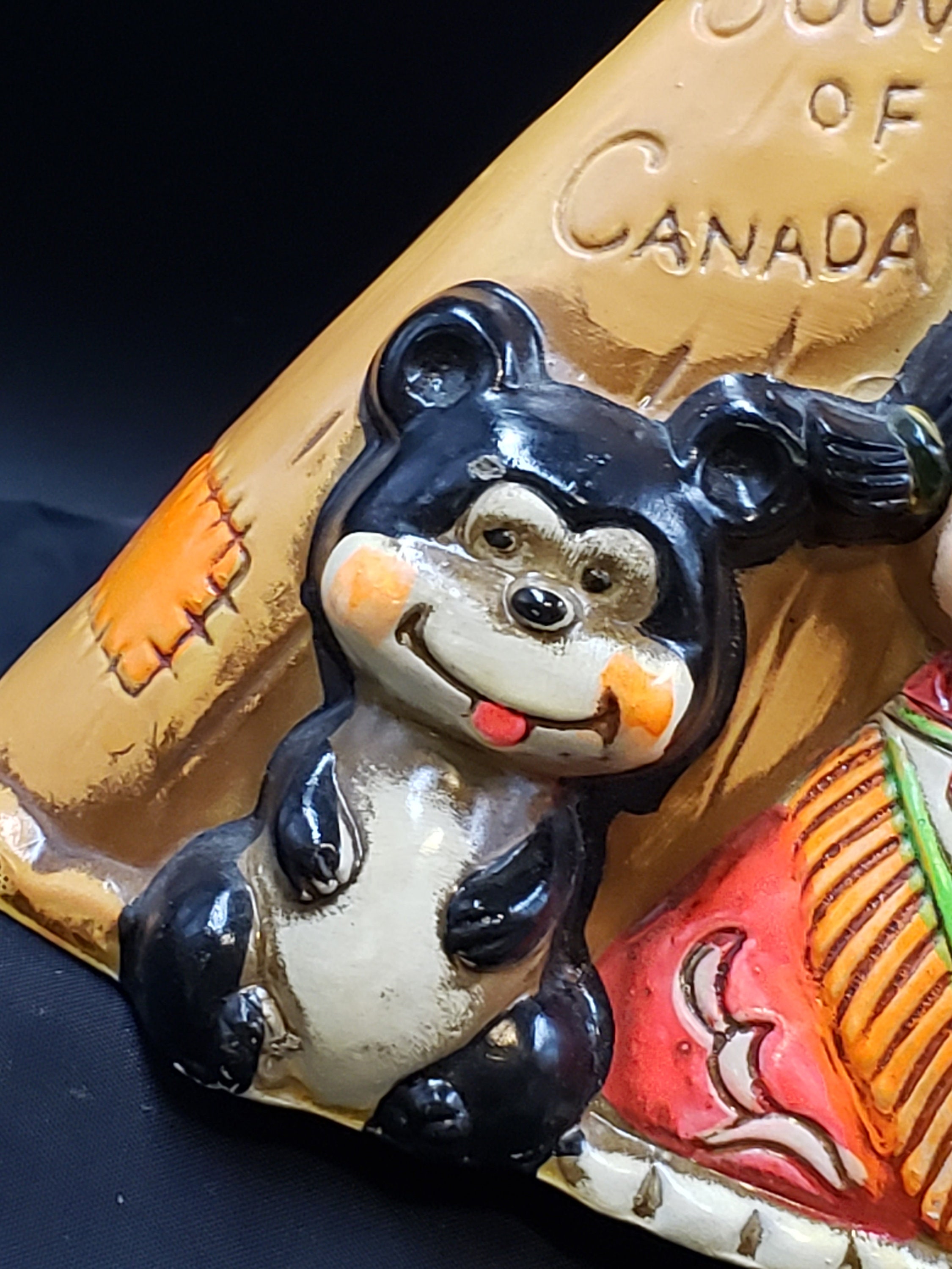 ヴィンテージ インディアンプリンセス クマとティピー付き チョーク