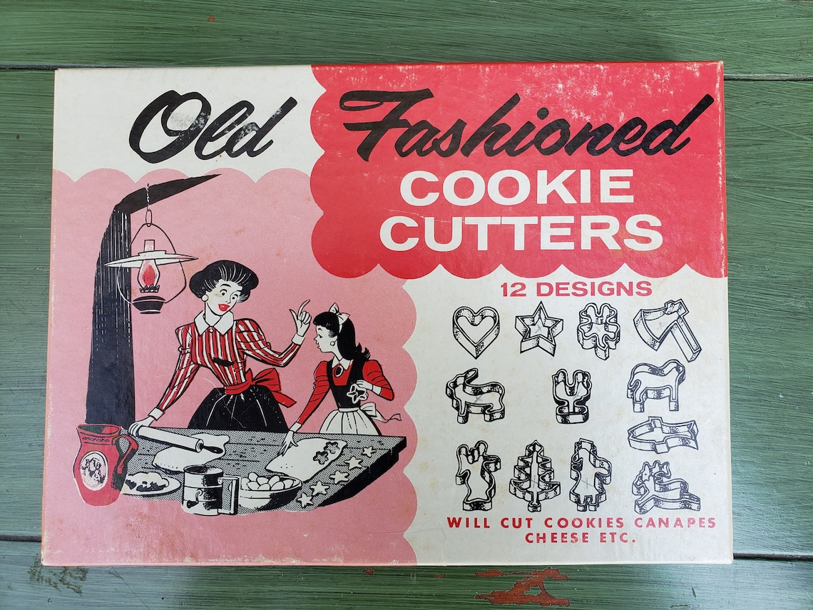 Vintage Old Fashioned Cookie Cutter Set for Cookie Cutter Etsy