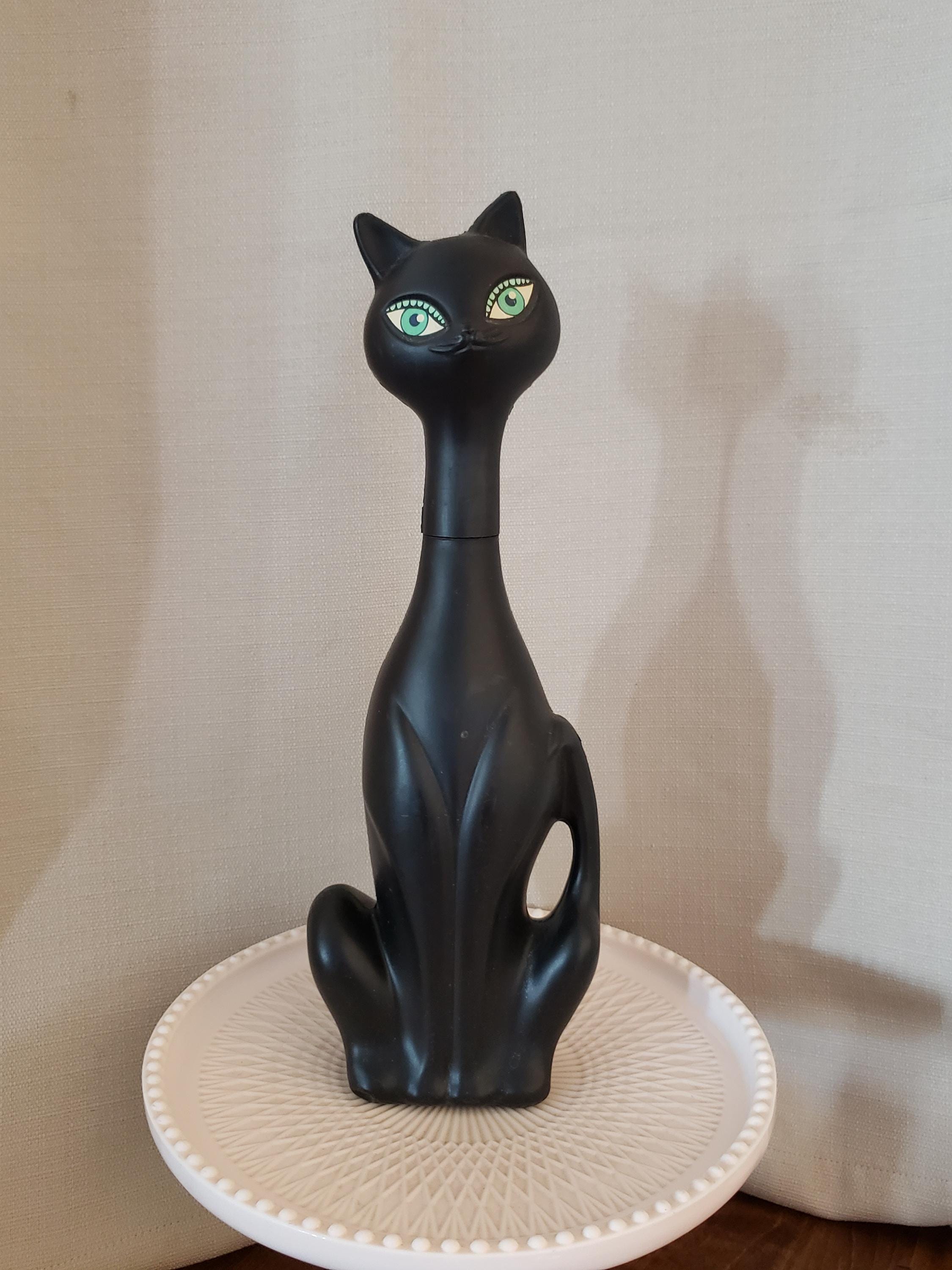 Avon Pretty Purrfect Black Cat Bubble Bath Gift for Atomic MCM Mid