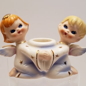 Vintage Lefton Angel Candle Holder - Lefton Angel - Vintage Angel - Vintage Candle Holder