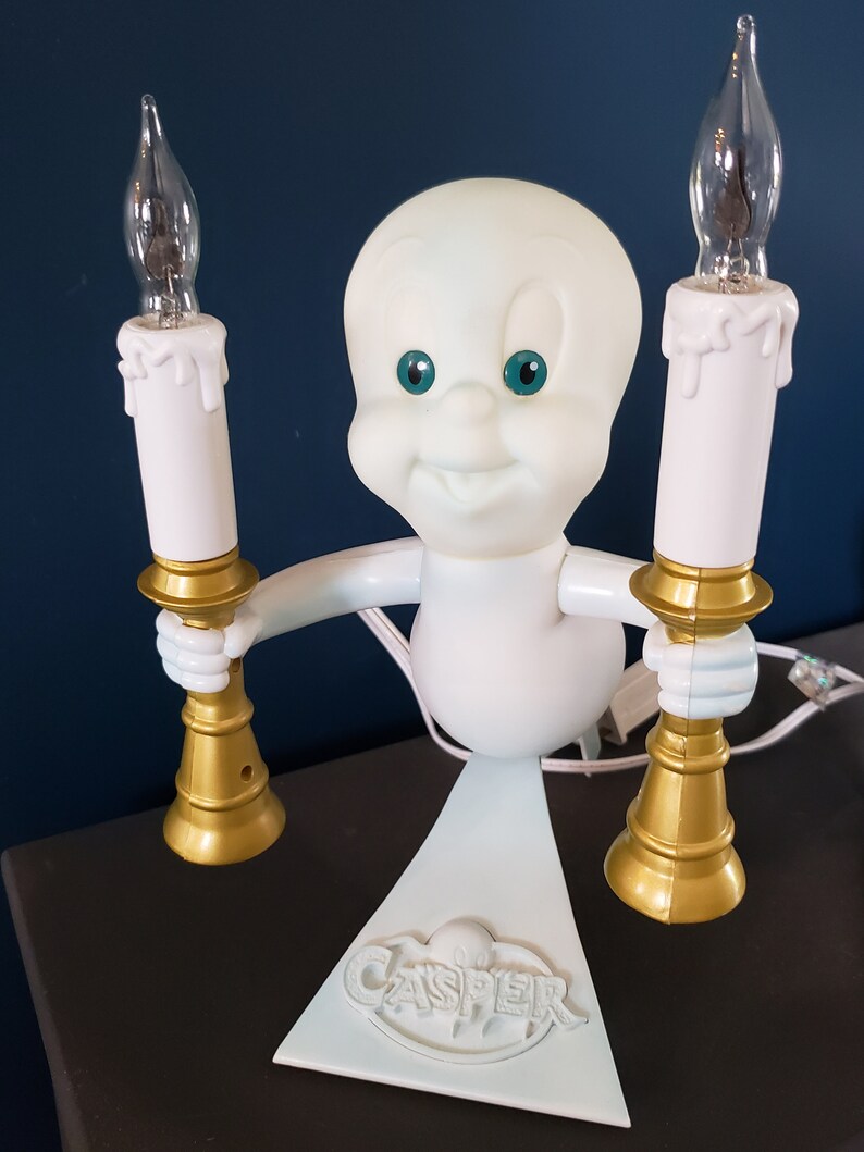 Vintage Casper the Friendly Ghost Candelabra Blow Mold Lighted Etsy