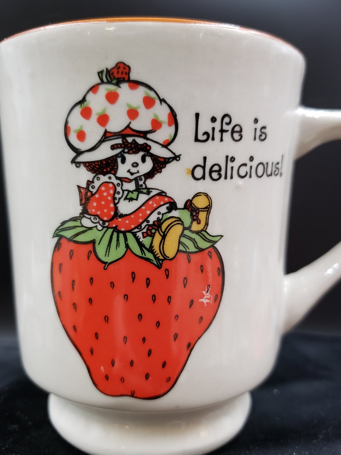 Vintage/Retro Strawberry Shortcake Stoneware Cups/Mugs Set of Etsy