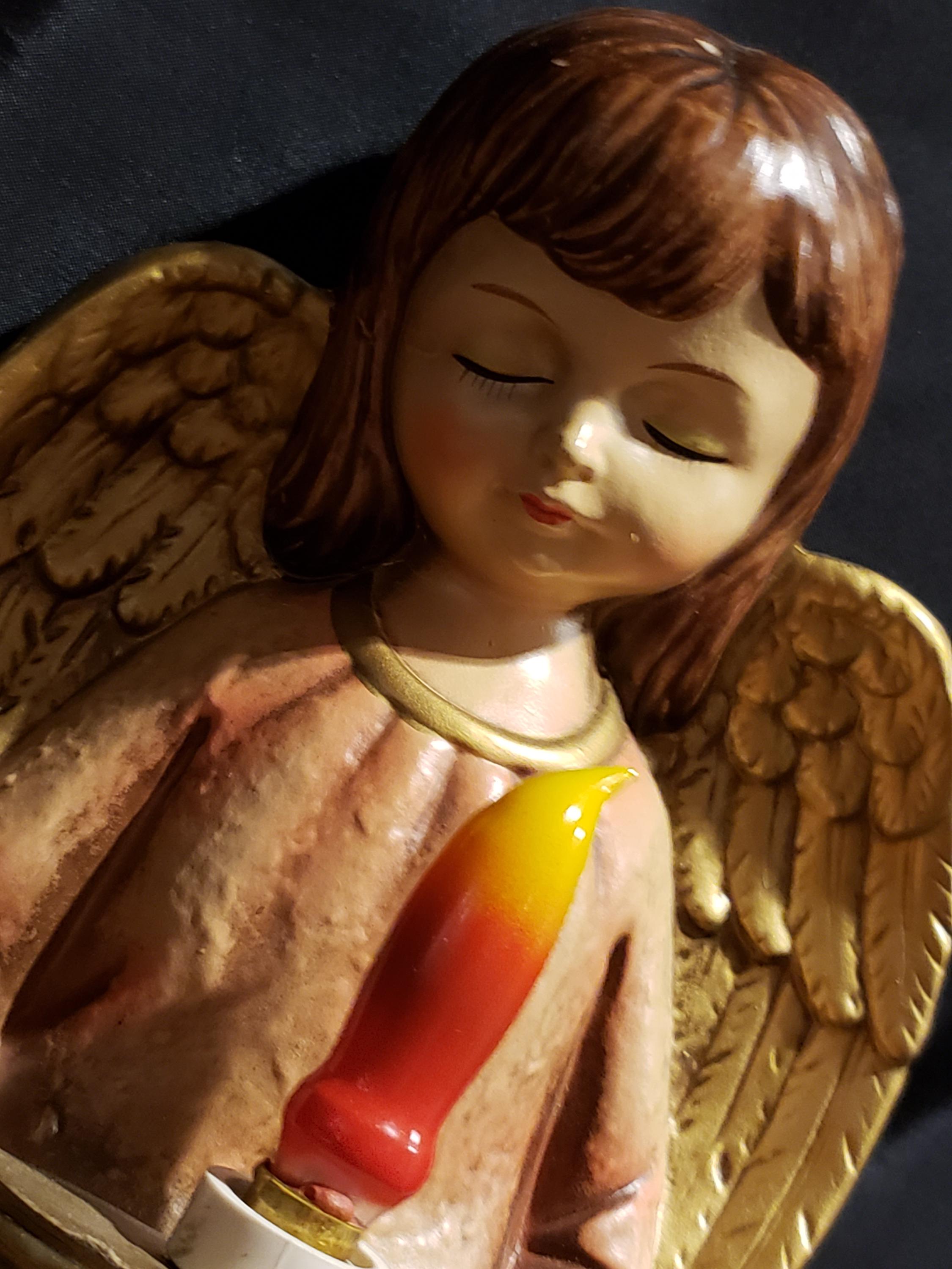 Vintage Angel Lighted Nightlight Figurine for Holiday Decor Religious ...