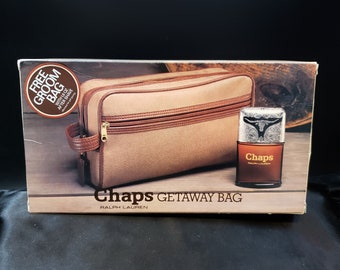 CHAPS RALPH LAUREN メンズ 2way ブリーフケース Ralph Lauren Chaps Leather Messenger Briefcase with Detachable