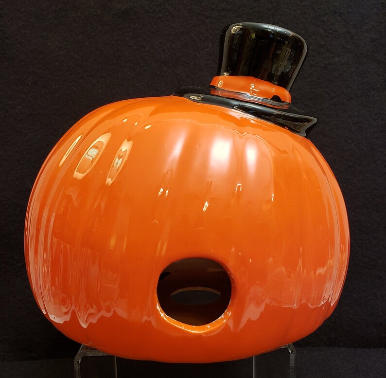 Vintage Pumpkin JOL Ceramic Light Ceramic Pumpkin Lighted Etsy
